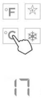 Perlick CC24C - Changing from Fahrenheit to Celsius scale - 1