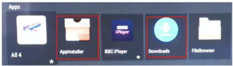 Apps All 4 Appinstaller BBC iPlayer Downloads FileBrowser