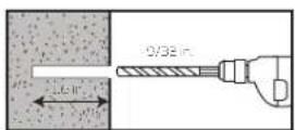 Gabor FPS-L - Attaching the Security Clamps to a Concrete Wall or Concrete Blocks - 2