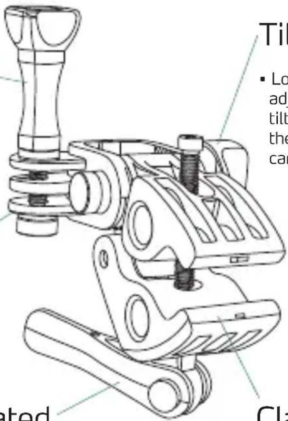 REVO AC-GRB - GoPro 3-prong mount - 1