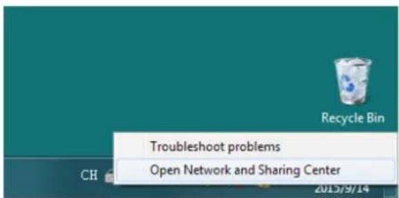 Troubleshoot problems Open Network and Sharing Center 2015/9/14