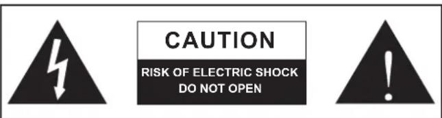 CAUTION RISK OF ELECTRIC SHOCK DO NOT OPEN