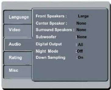 PHILIPS DVP3747 - Using the Audio setup menu - 1