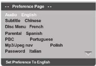 PHILIPS DVP3028 - Setting the Audio, Subtitle and Disc menu language - 1
