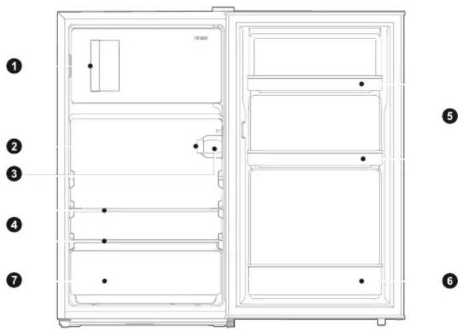 ASPES AR85501E - Partes y funciones - 1