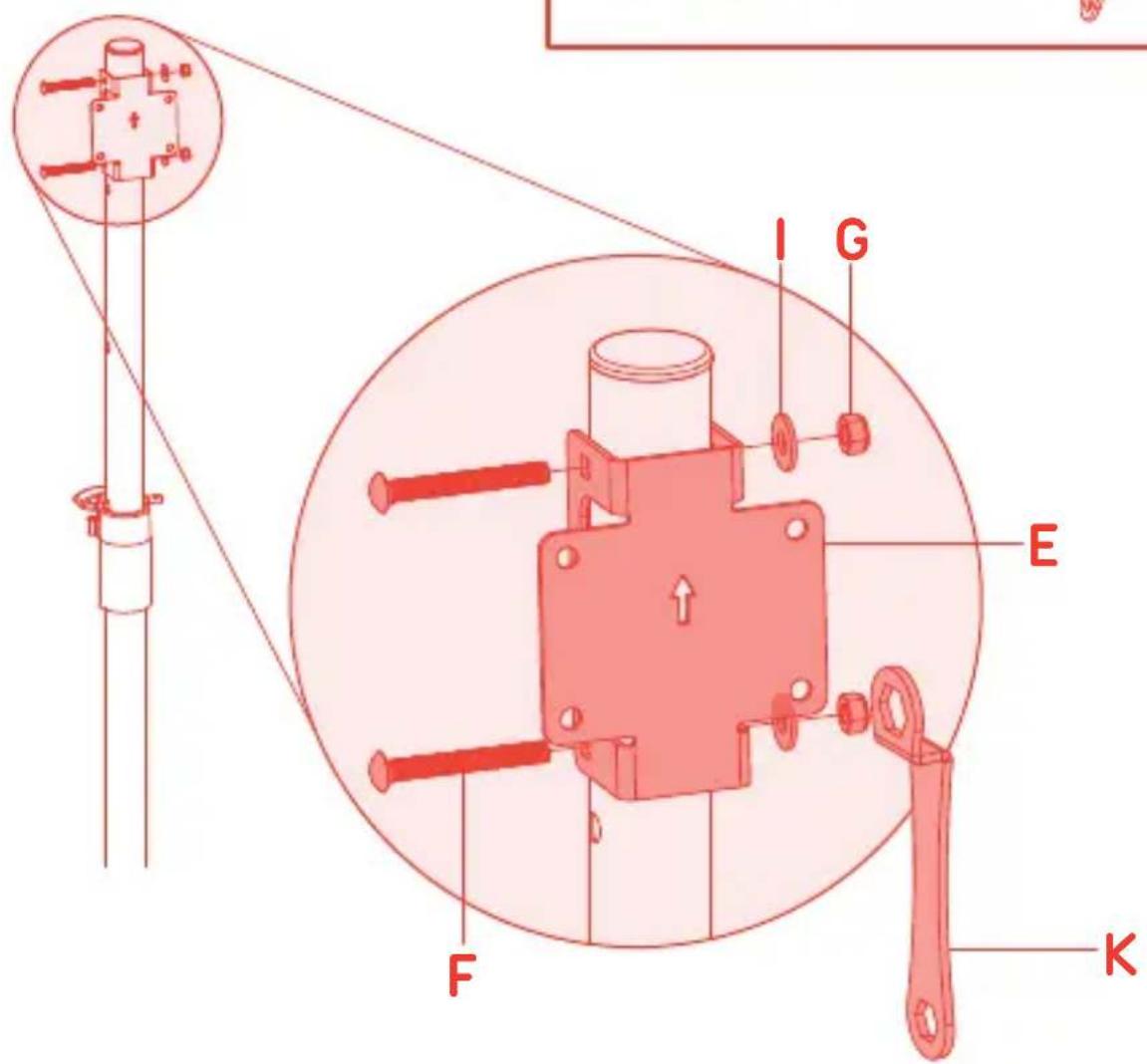 Helder FPTM-70-2 - Installing the Display Mount - 2