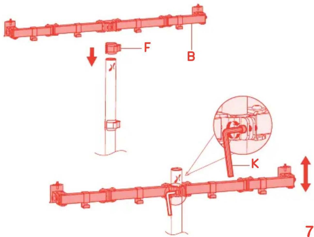 Helder MM-DAT1 - Attaching the Monitor Mount - 2