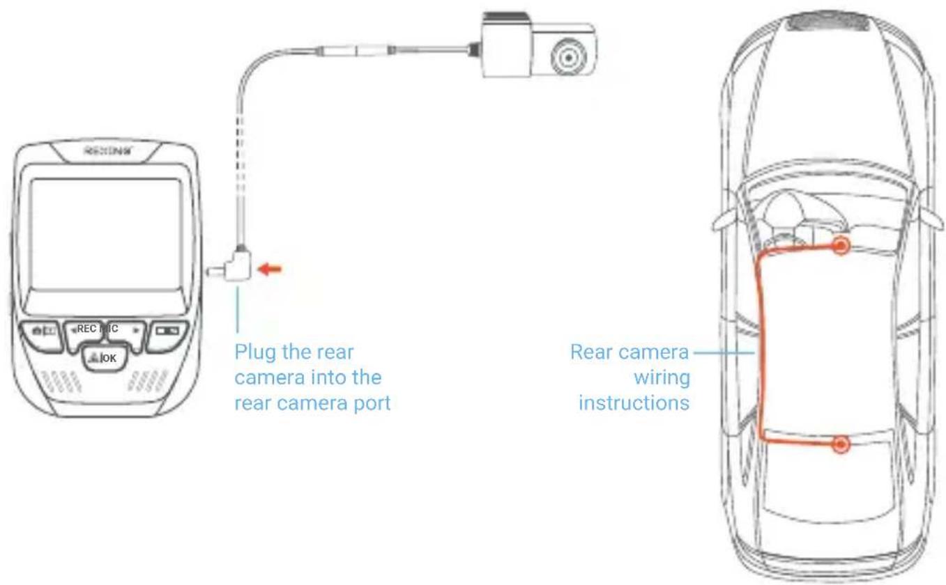 Rexing V1PGW-4K - Mount the Rear Camera - 1