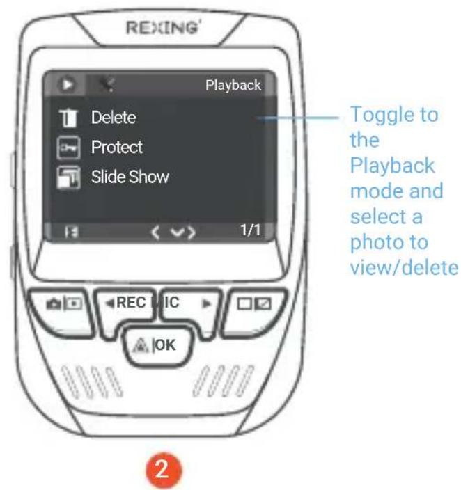 Rexing V1PGW-4K - Taking and Reviewing Photos - 2