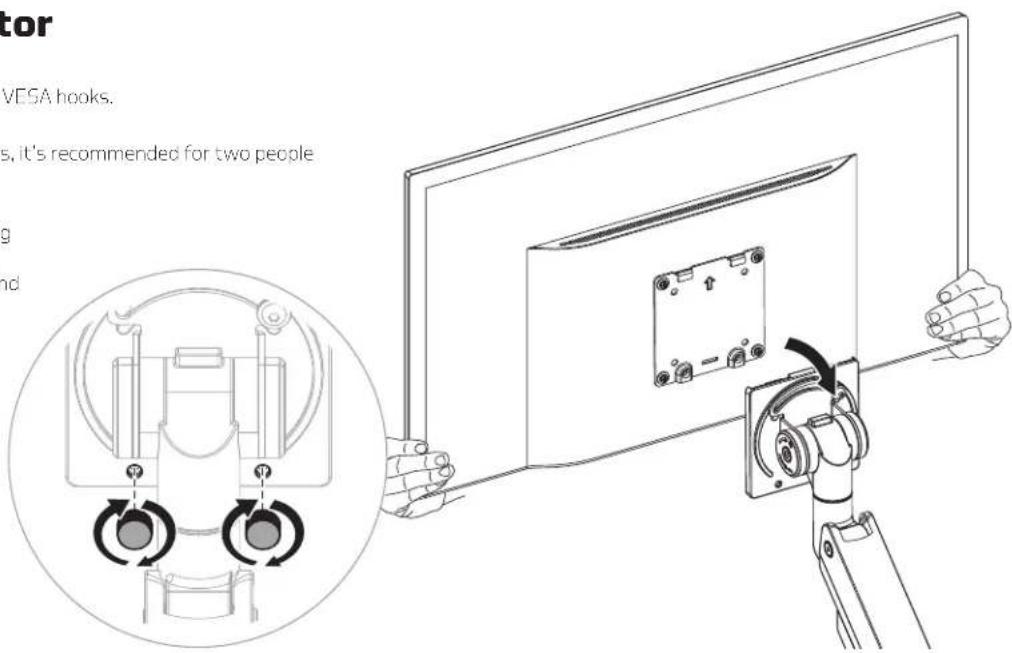 Gabor DMH-10B - Attaching the Monitor - 2
