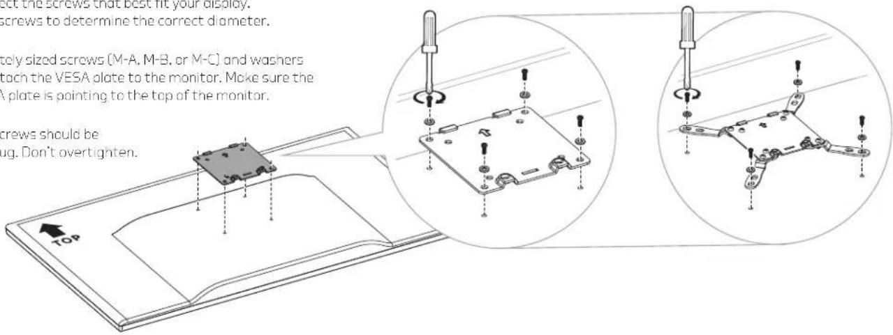 Gabor DMH-10B - Selecting the Right VESA Mounting Hardware for Your Display - 2