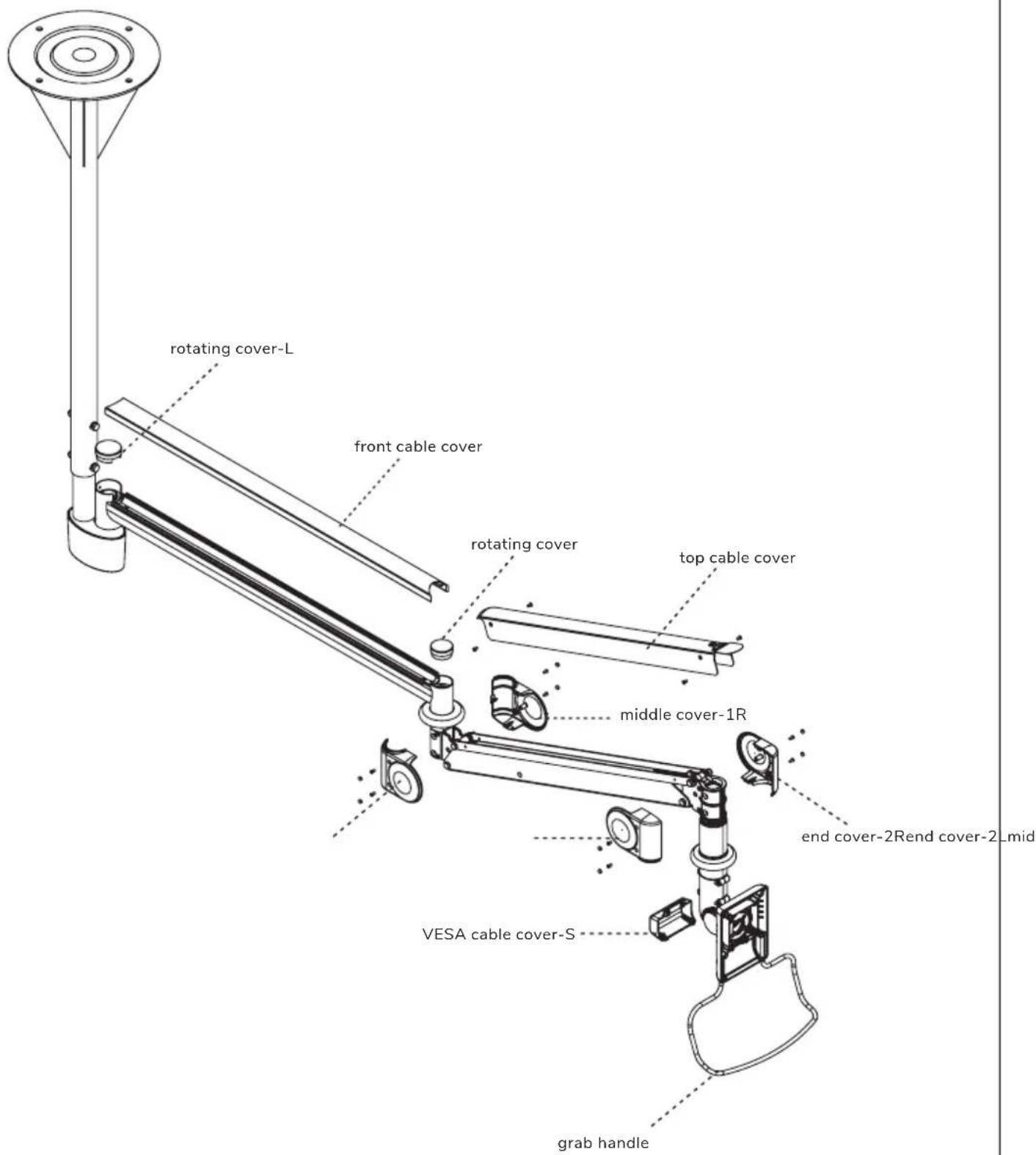 NeoMounts FPMA-HAC100HC - PARTS - 1