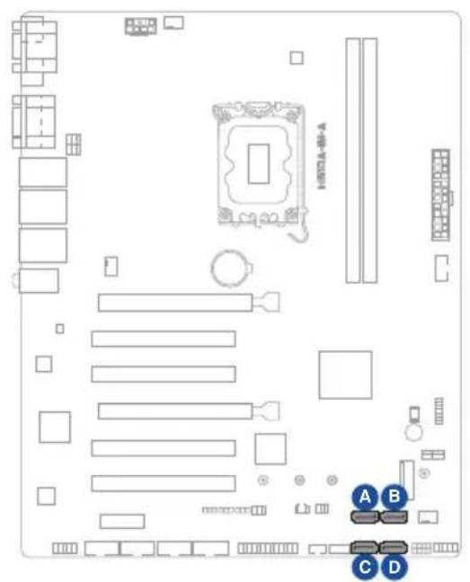 ASUS EBS-A700 - SATA 6.0Gb/s ports (7-pin SATA6G\_1-4) - 1
