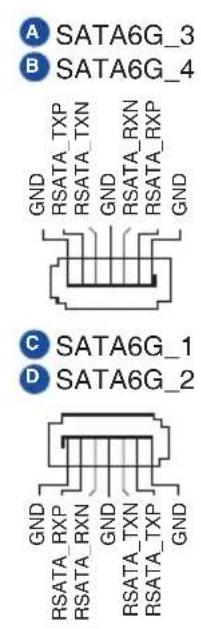 ASUS EBS-A700 - SATA 6.0Gb/s ports (7-pin SATA6G\_1-4) - 2