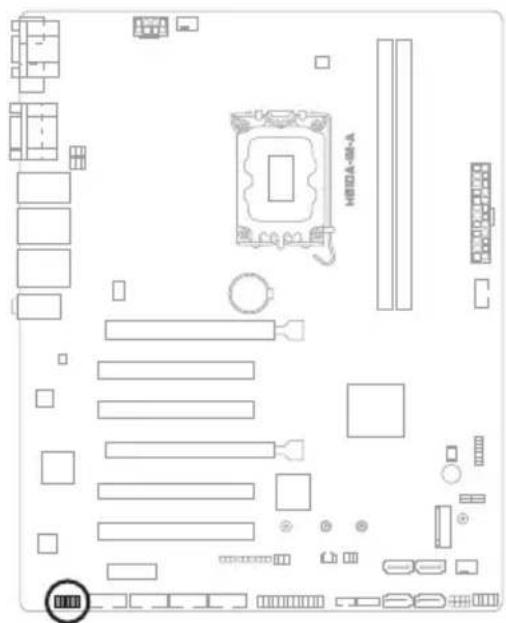 ASUS EBS-A700 - Front Panel Audio header (10-1 pin AAFP) - 1