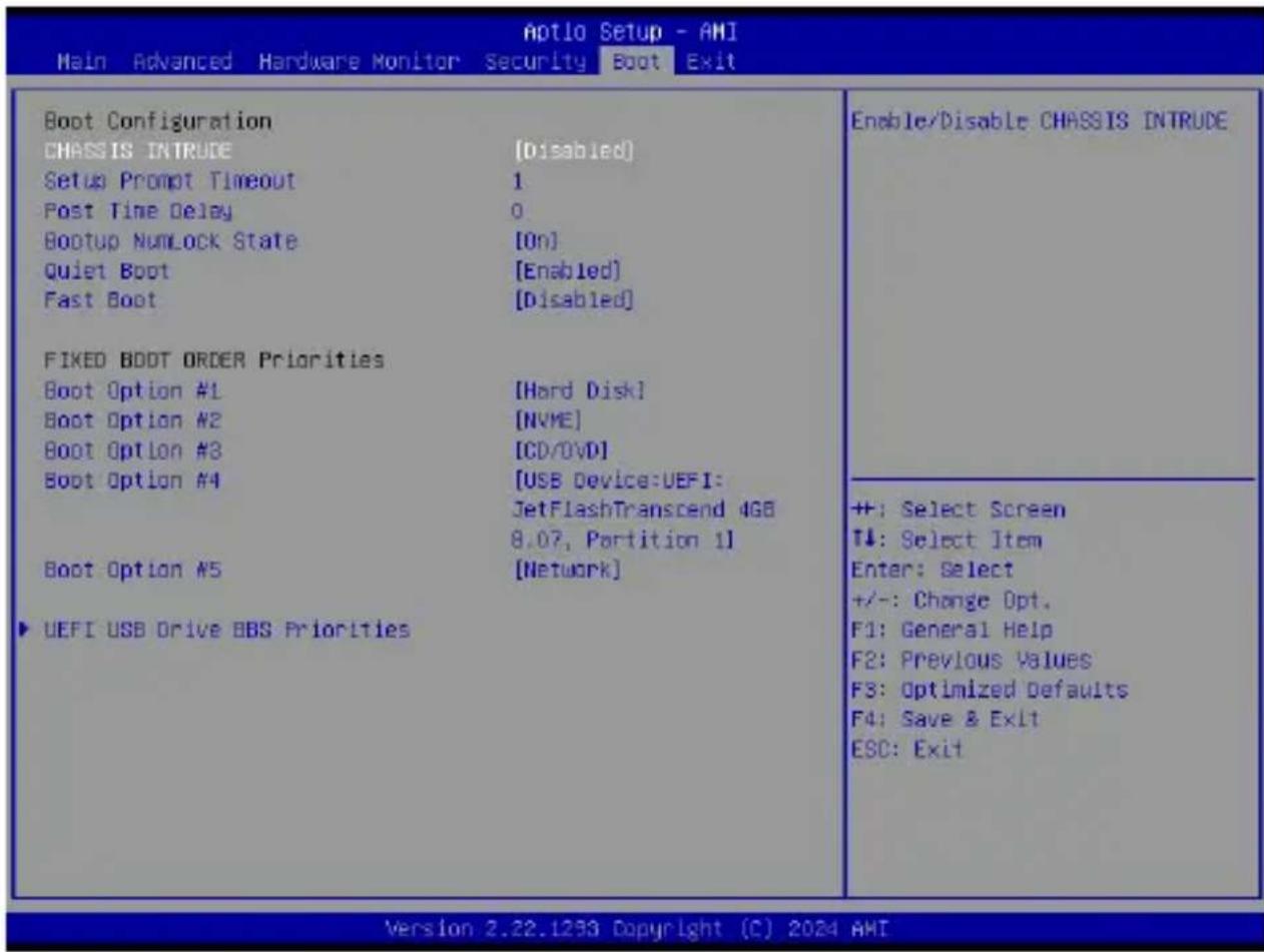 ASUS X7213RE-IM-AA - Boot menu - 1