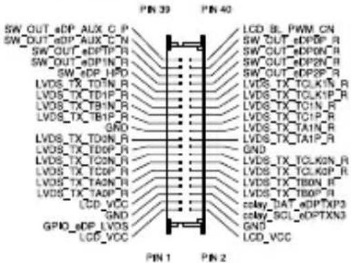ASUS X7213RE-IM-AA - LVDS EDP Signal connector - 2