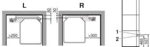 DAIKIN EKSOLHTBV1 - Dimensions and service space - 1