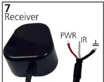 7 Receiver PWR IR ±