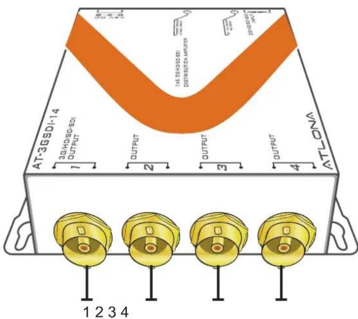 Atlona AT-3GSDI-14 - Rear Panel - 1