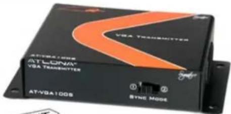 Atlona AT-VGA100-SR - Passive VGA Extender with Wall Plate or Box options up to 330ft over 1 x CAT5/6/7 Cable AT-VGA100-SR and AT-WPVGA-SR - 4