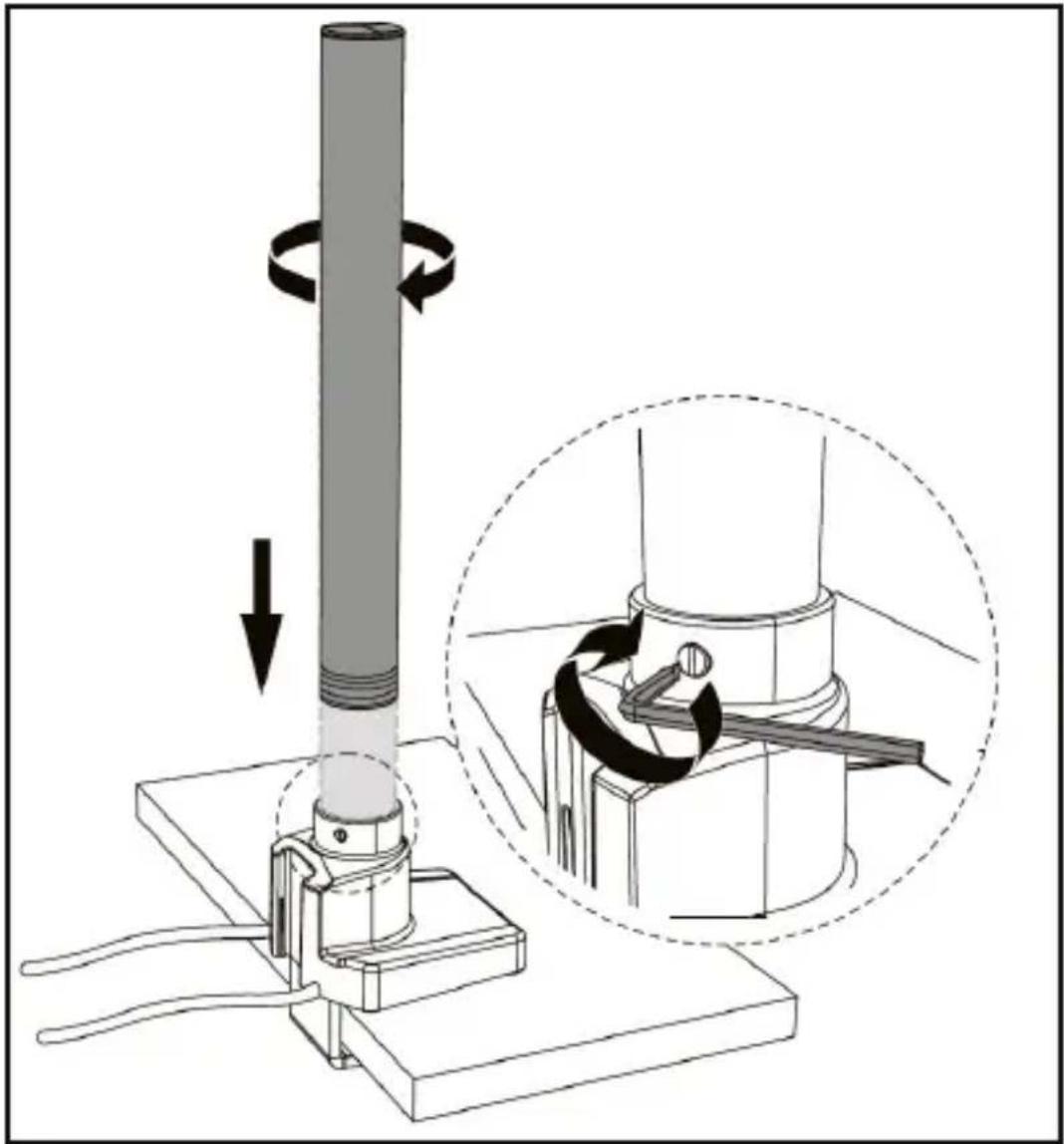 StarTech.com ARMPIVOT2USB3 - Assembling the Monitor Mount Using the Grommet Clamp - 5
