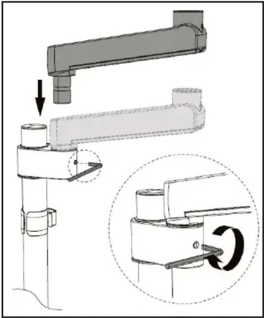 StarTech.com ARMPIVOT2USB3 - Assembling the Monitor Mount Using the Grommet Clamp - 8