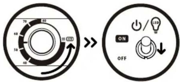 Taiji OSL-600 - When stopping the operation - 1