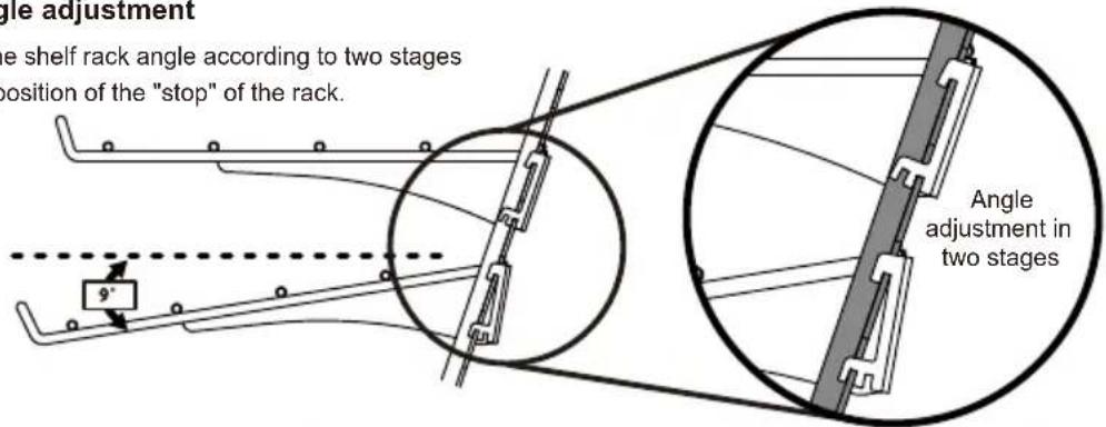Taiji OSL-600 - Shelf rack angle adjustment - 1