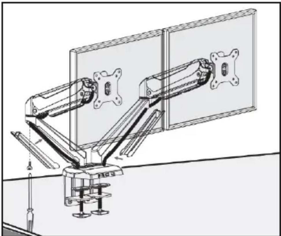 StarTech.com ARMSLIMDUOS - Routing the Cables - 2