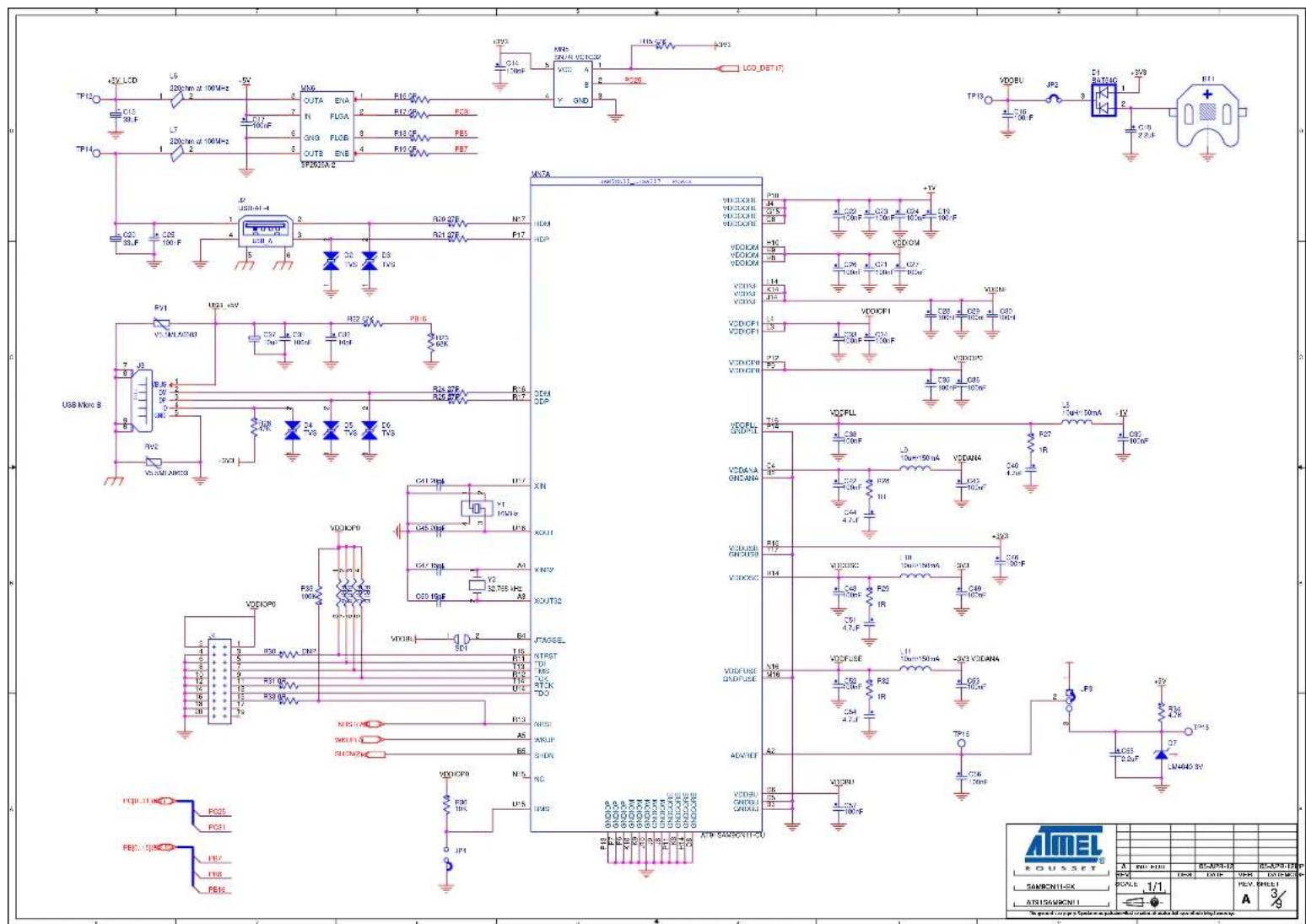 Microchip AT91SAM9N12 - SAM9CN11-EK Schematics - 4