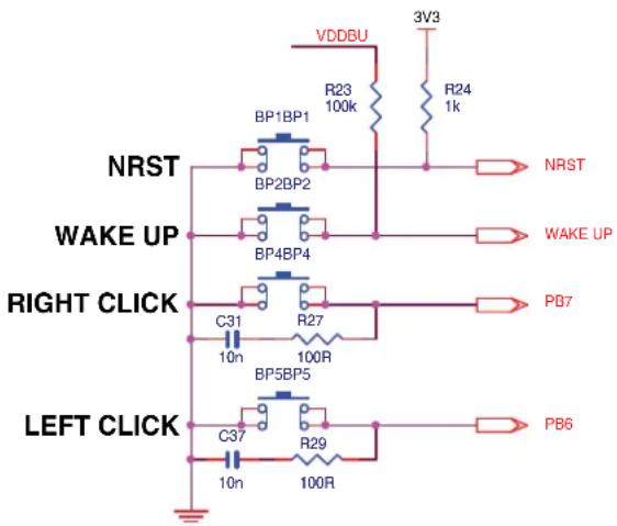 Microchip AT91SAM9M10 - Push Buttons - 1