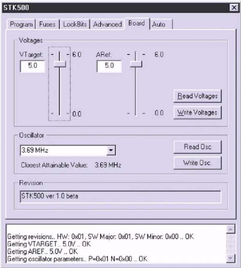 Microchip ATA5749C - "Board" Settings - 1