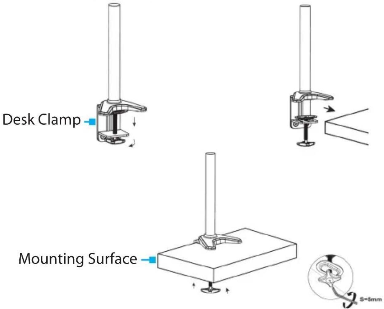 StarTech.com ARMPIVOTE2 - Mounting Surfaces Less Than 2.36 Inches Thick - 1
