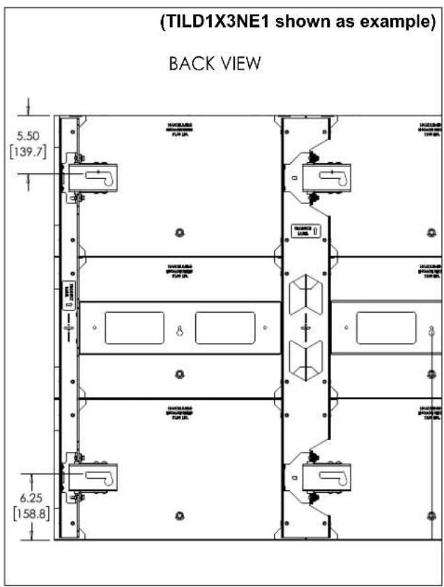 (TILD1X3NE1 shown as example) BACK VIEW 5.50 [139.7] 6.25 [158.8]