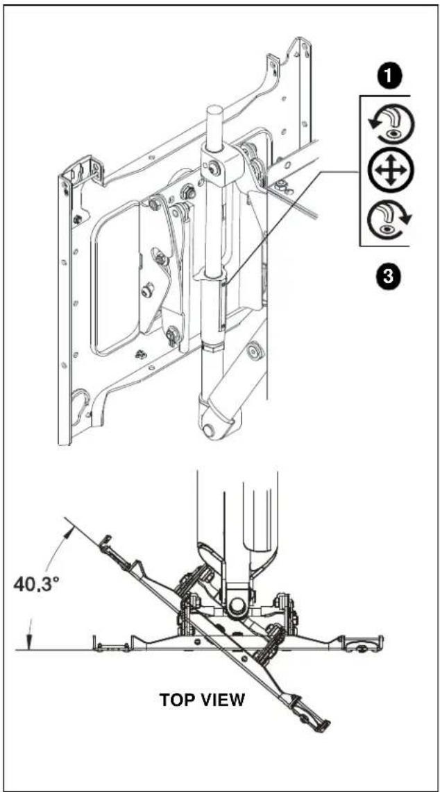 1 3 40.3° TOP VIEW