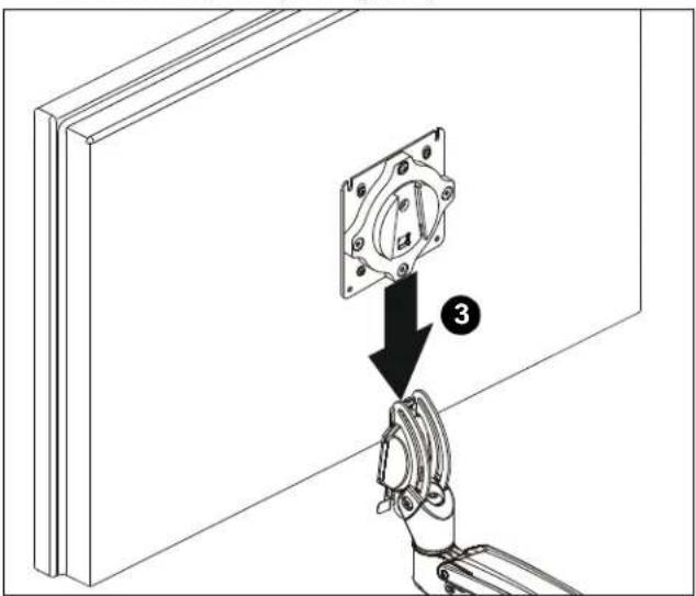 Chief Kontour KRA243S - Mounting to K1 Mounts - 1