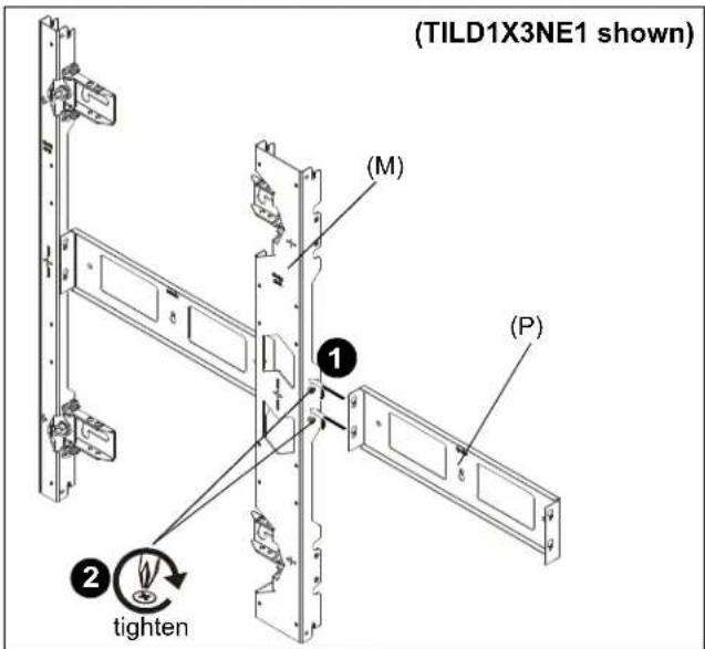 (TILD1X3NE1 shown) (M) (P) ① ② tighten