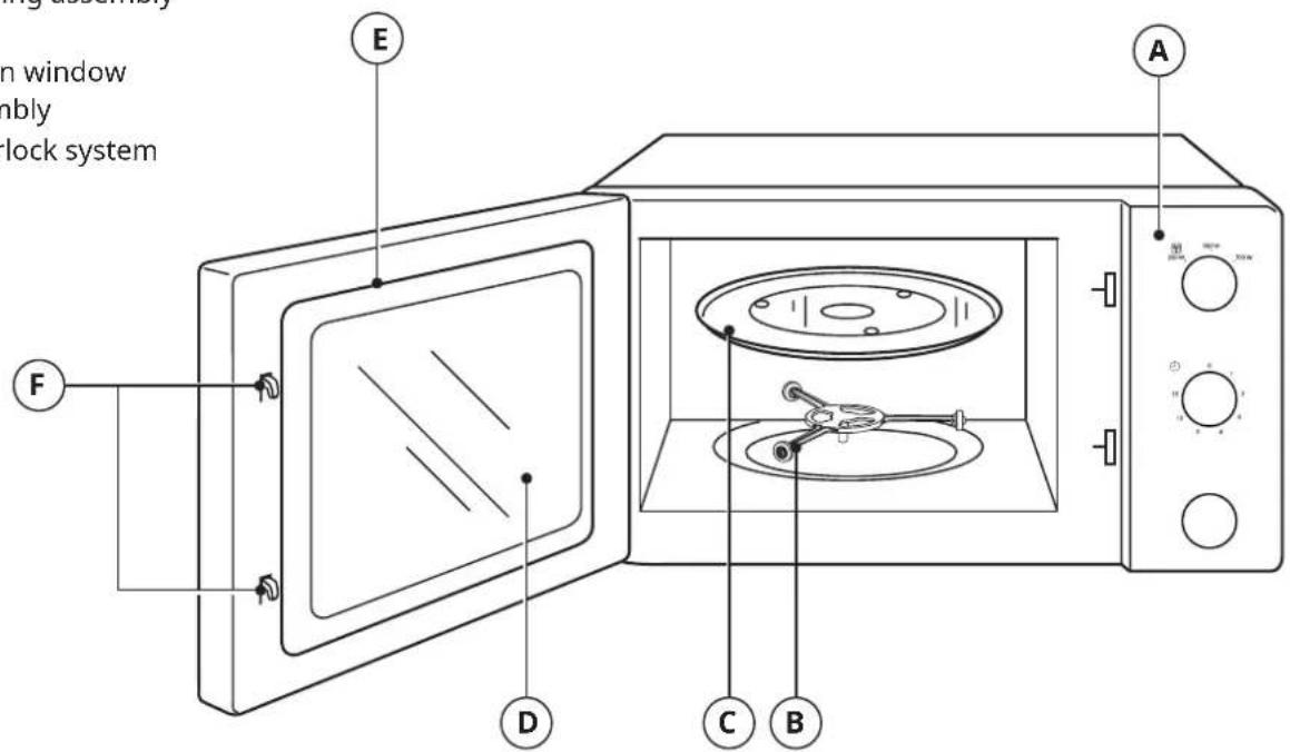 IKEA TILLREDA 904.934.32 - Name of Oven Parts and Accessories - 1