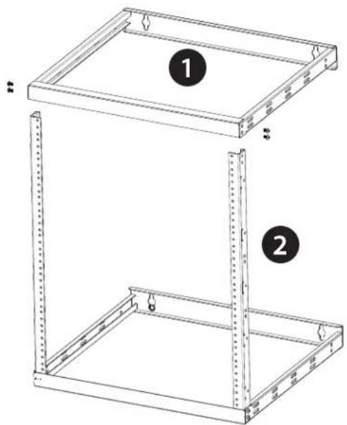 Rocstor SolidRack 8U - Assemble the Rack (12U Configuration) - 2