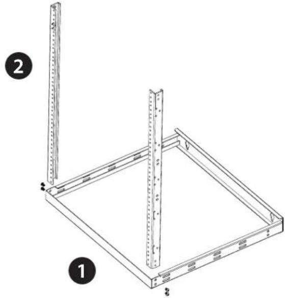 Rocstor SolidRack 8U - Assemble the Rack (12U Configuration) - 1