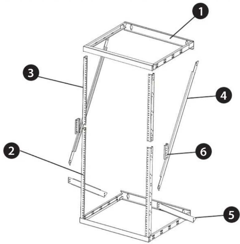 Rocstor SolidRack 8U - Component Identification - 1