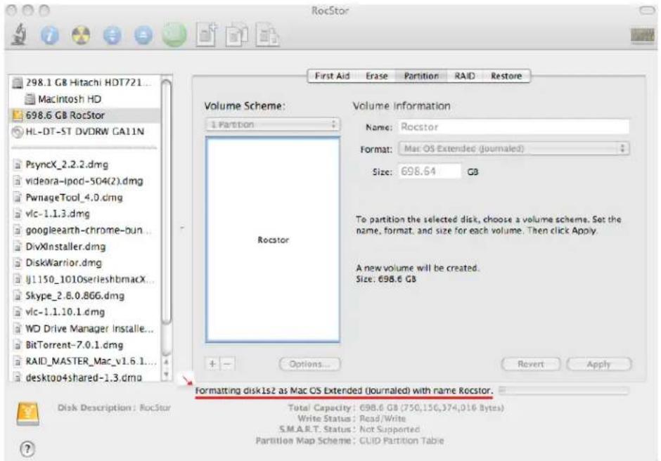 Rocstor CommanderX EC31 - Volume Information: select a name for your drive (figure 7.0.) - 4