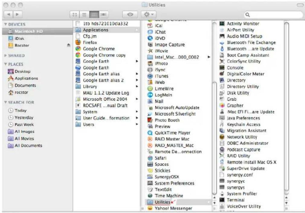 Rocstor CommanderX EC31 - Once the icon appears on the "Desktop" click on the "Macintosh HD" icon (figure 2.0) - 2