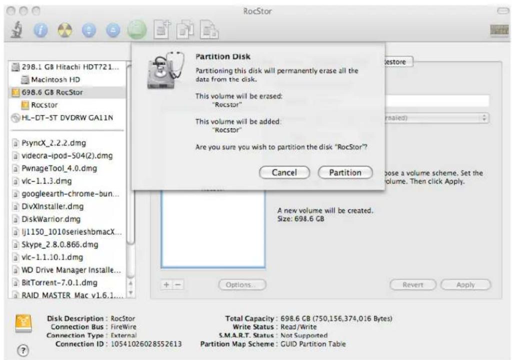 Rocstor CommanderX EC31 - Volume Information: select a name for your drive (figure 7.0.) - 3