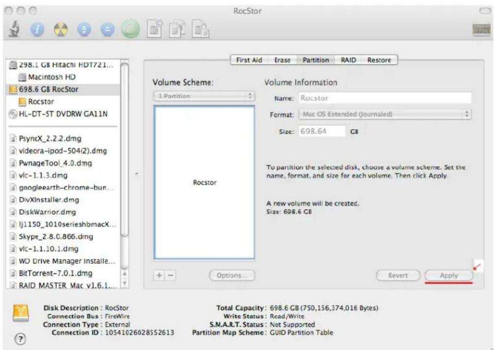 Rocstor CommanderX EC31 - Volume Information: select a name for your drive (figure 7.0.) - 2