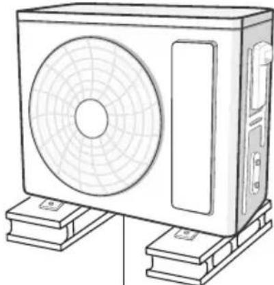 GREE GISF12DB - Fix the support of outdoor unit (select it according to the actual installation situation) - 1