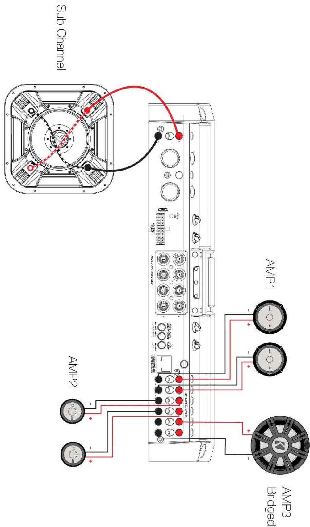 KICKER LX1650.1 - Bi-Amplification with Bridged Subwoofer - 1