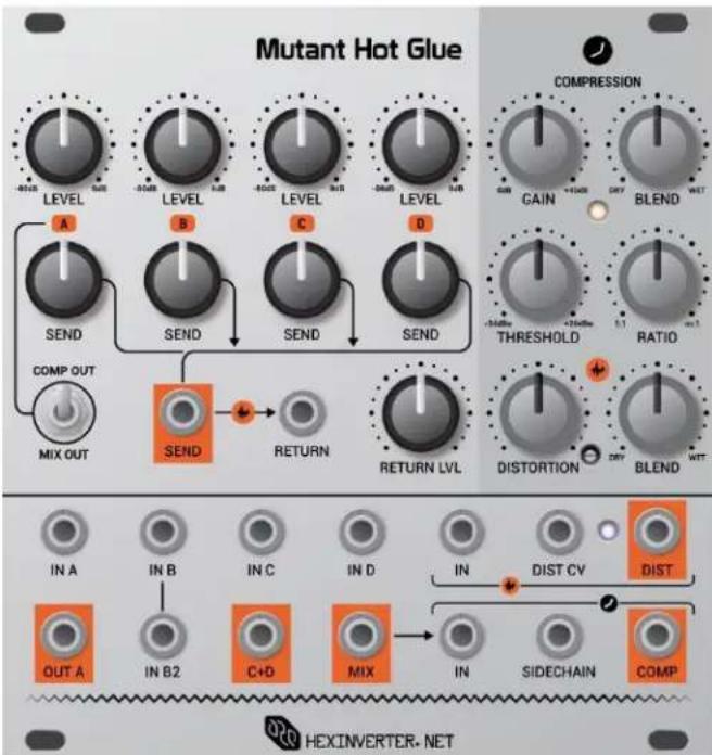 Erica Synths Mutant Hot Glue - IN/OUT A - 1
