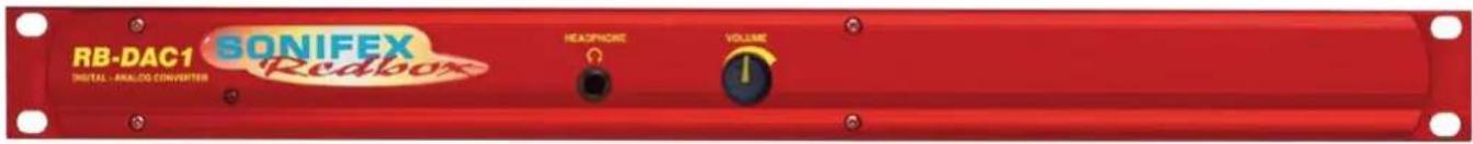RB-DAC1 SONIFEX DIGITAL - ANALOG CONVERTER Redbox HEADPHONE VOLUME